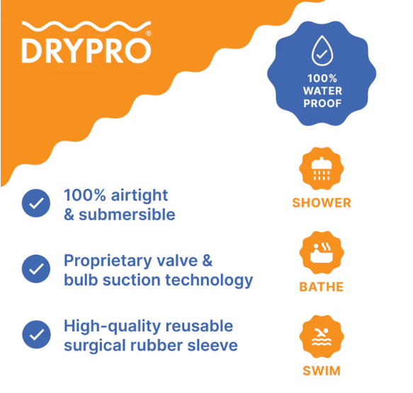 DRYPRO Waterproof Arm Cast &amp; Wound Cover