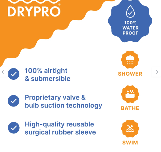 DRYPRO Waterproof Leg Cast &amp; Wound Cover